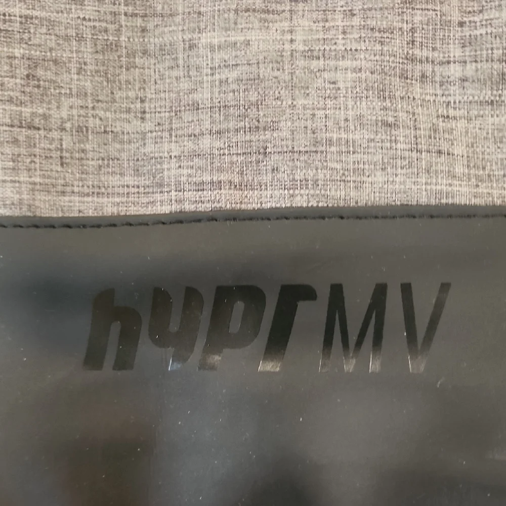 Hype Gray and Black Duffel Bag with Minimalist Design